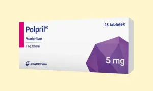 Polpril na co? Opakowanie leku Polpril z ramiprylem 5 mg, 28 tabletek, od Polpharmy.