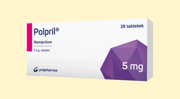 Polpril na co? Opakowanie leku Polpril z ramiprylem 5 mg, 28 tabletek, od Polpharmy.
