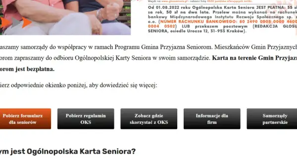 Ogólnopolska Karta Seniora: Zniżki, jak ją wyrobić i co daje?