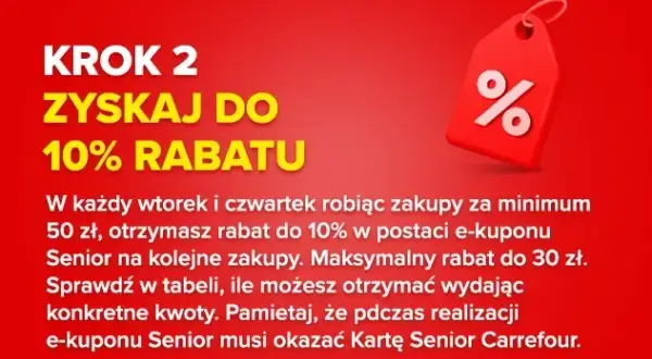 Karta Seniora Carrefour w aplikacji: Wygoda i rabaty na wyciągnięcie ręki