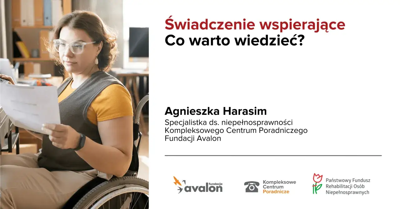 senior otrzymujący świadczenie wspierające punkty niepełnosprawności