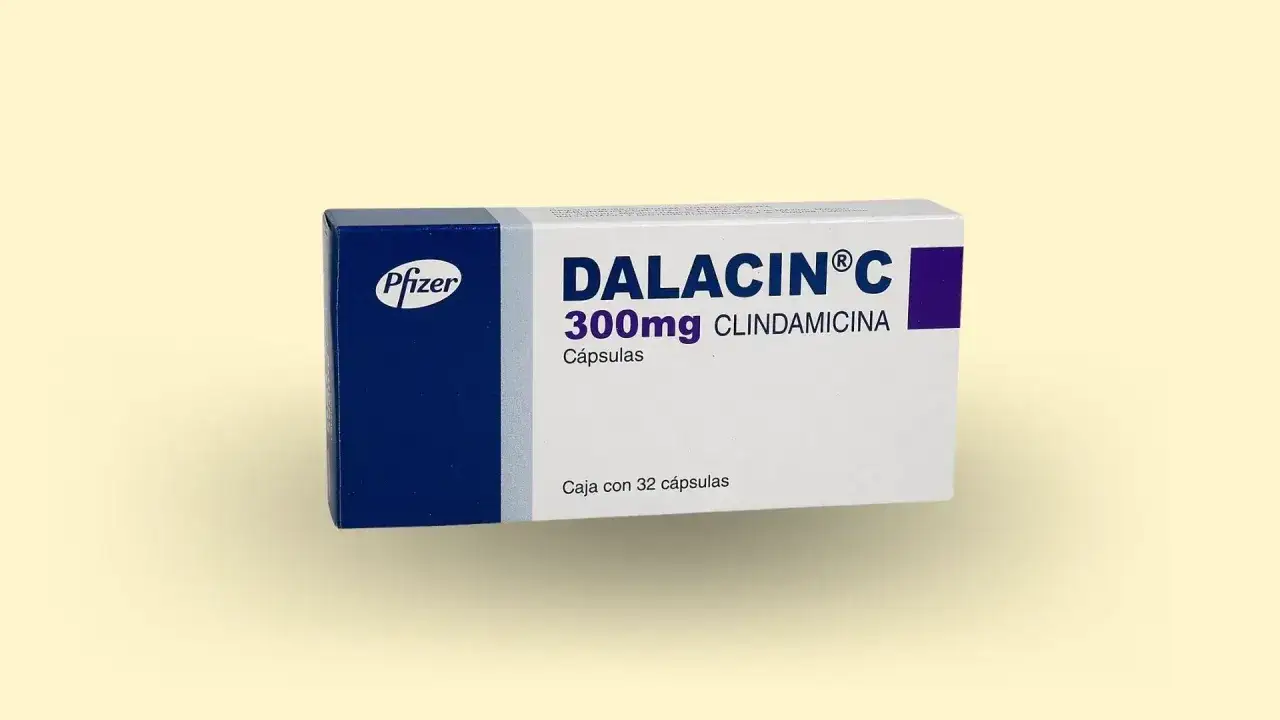 Opakowanie Dalacin C 300mg z klindamycyną. Zastanawiasz się, dalacin c po ilu dniach działa?